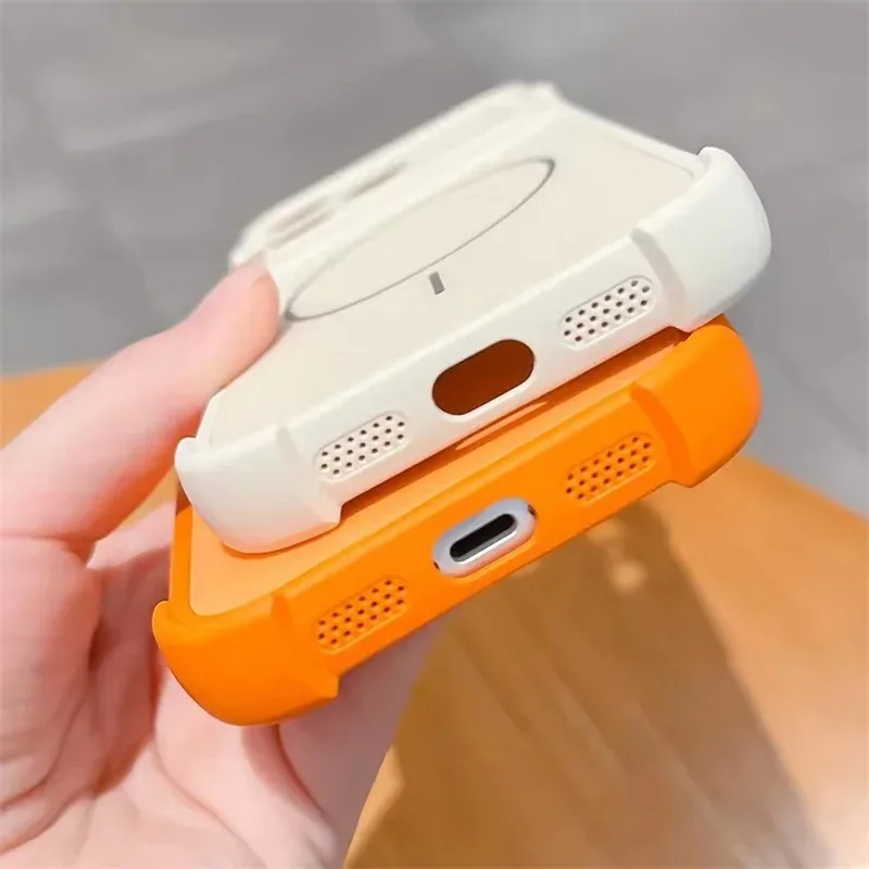 For Magsafe Liquid Silicone Bumper Phone Cases For iPhone 18 17 16 14 13 15 Pro Max Air Case Magnetic Charge Shockproof Cover - view 4