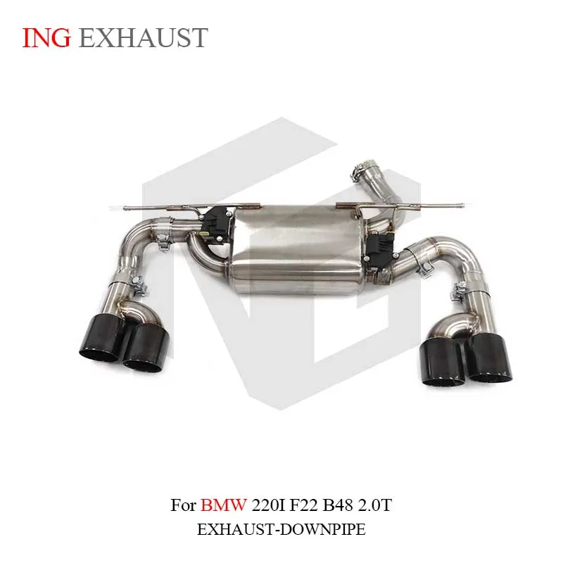 

ING Exhaust System Stainless Steel Performance Catback for BMW 220i f22 B48 2.0T Muffler With Valve