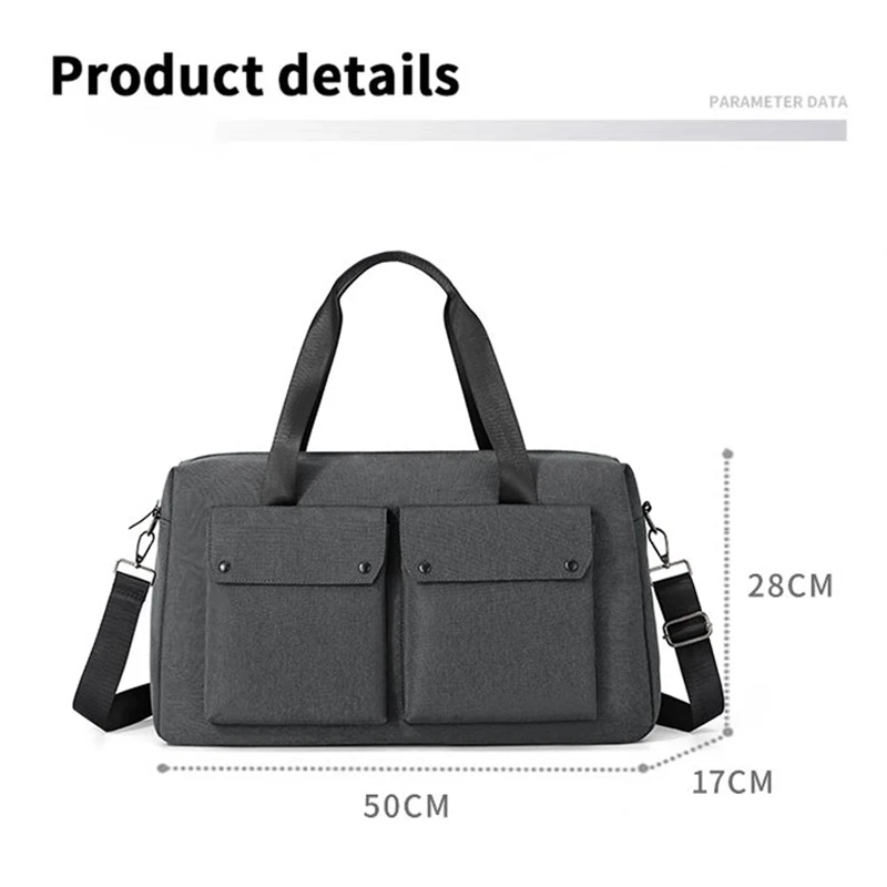 الرجال اللياقة البدنية حقيبة يد الجافة الرطب حمل حقيبة كبيرة متعددة جيب الأعمال الكتف حقيبة أمتعة محمولة السفر تخزين حقيبة كروسبودي #6