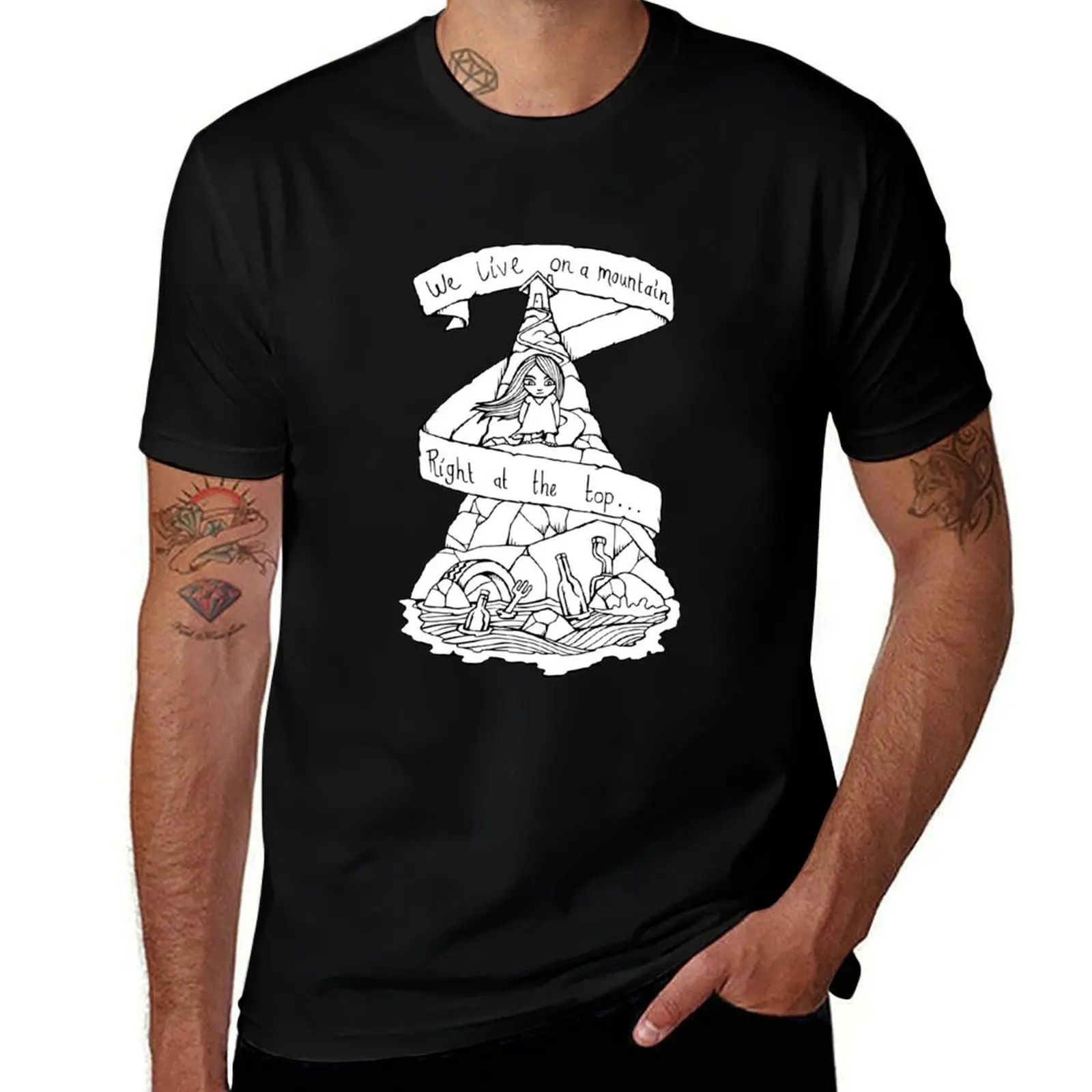 

HyperBallad - Bjork - Illustrated Lyrics T-Shirt t shirt custom print g man t shirts for men T-Shirt