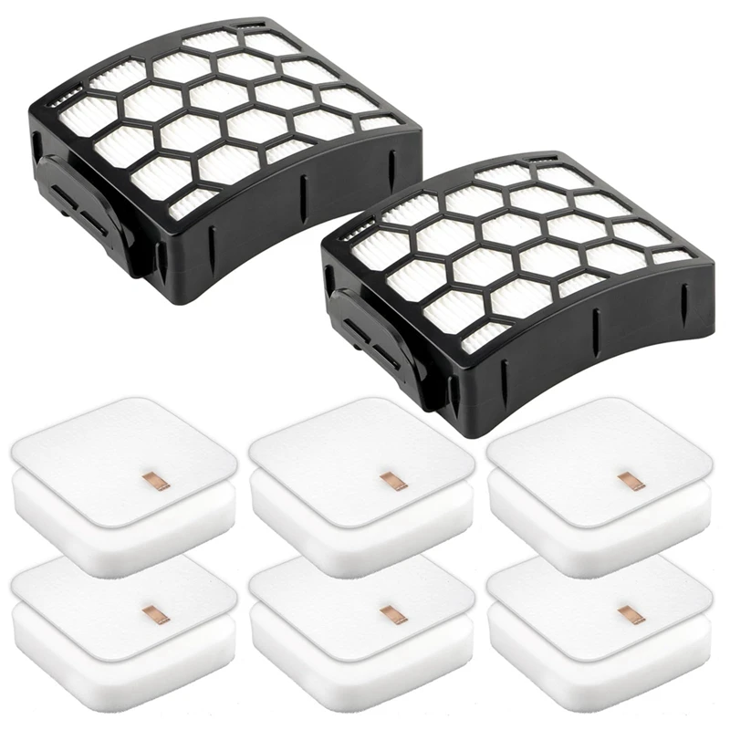 YCOC-Hepa Filters Foam Filters Compatible For Shark LA502, LA322, LA702, LA502, LA301, Upright Vacuum Replacement Filter