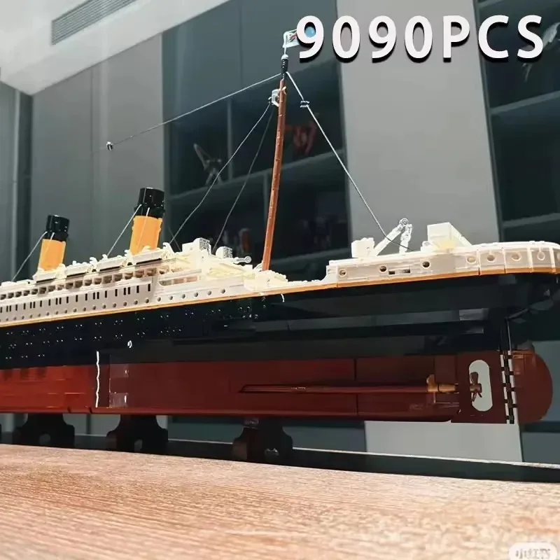 9090 قطعة 10294 تيتانيك اللبنات MOC عرض نموذج الطوب كروز قارب باخرة ألعاب جنسية الأطفال أطفال هدايا عيد الميلاد