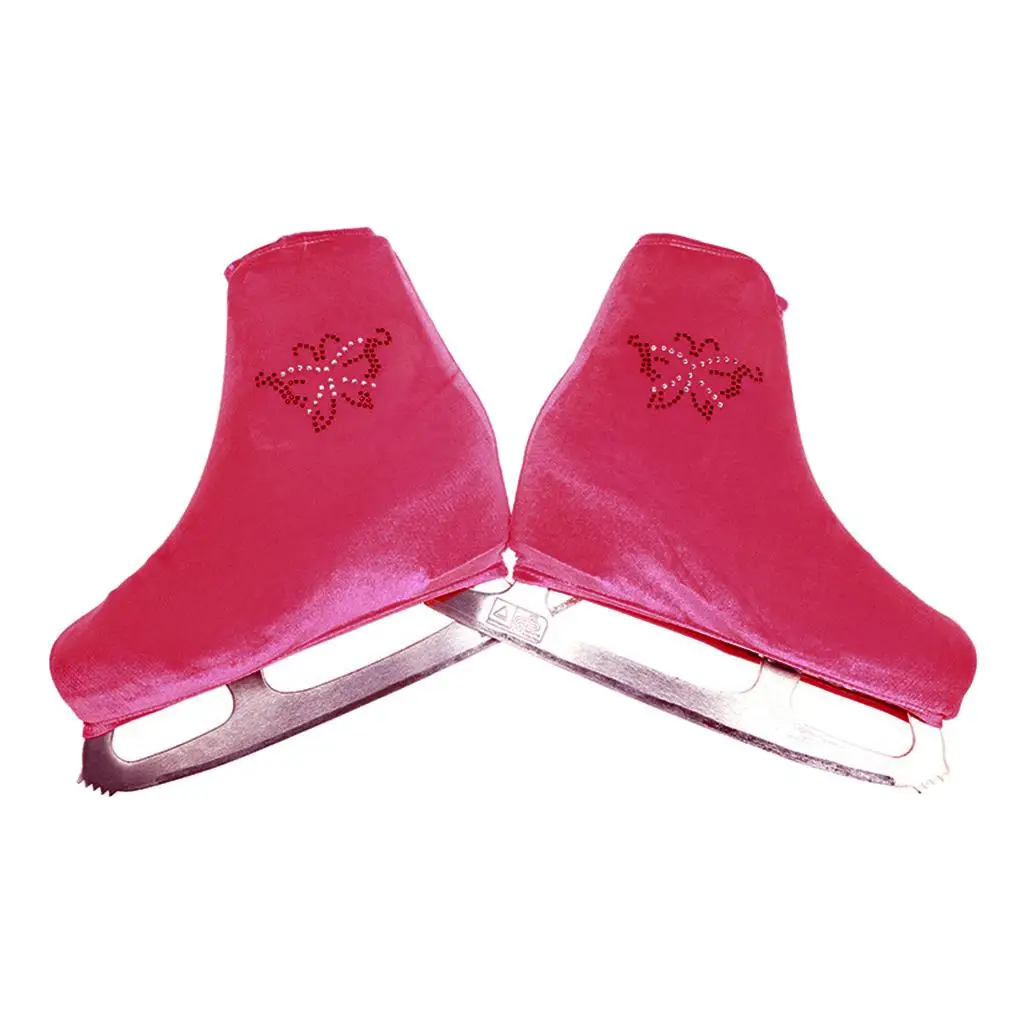 figure-skating-boot-cover-elastic-bungee-opening-durable-velvet-protection-for-roller-skates