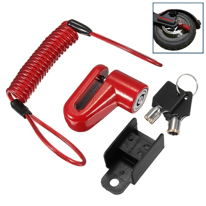 

Antitheft Steel Wire Lock Disc Brakes Wheel Locker Replacement for Xiaomi Mijia M365 Electric Scooter