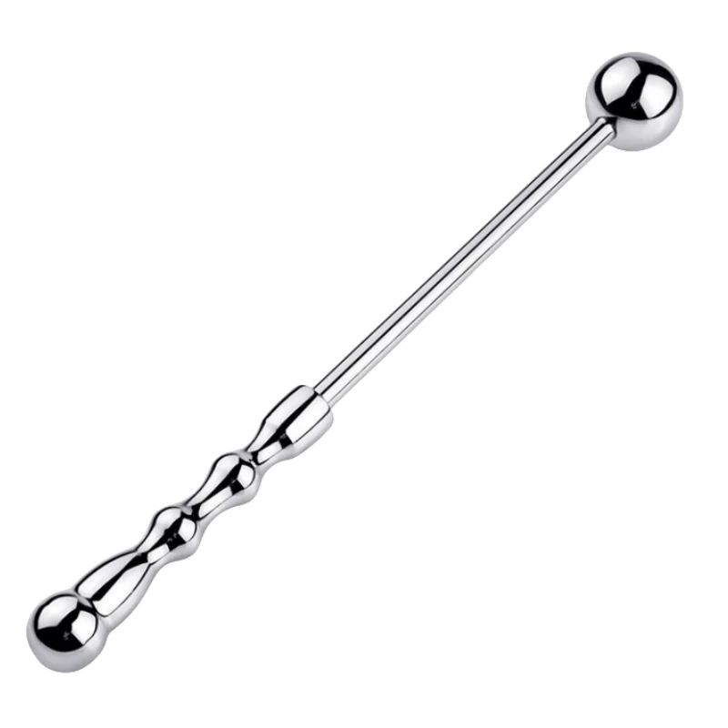 Anal Bead Sex Toys of Metal Handheld Butt Plug Ball Pestle with Fetish Whip for Women BDSM Anue Prostate Massage Erotic Products