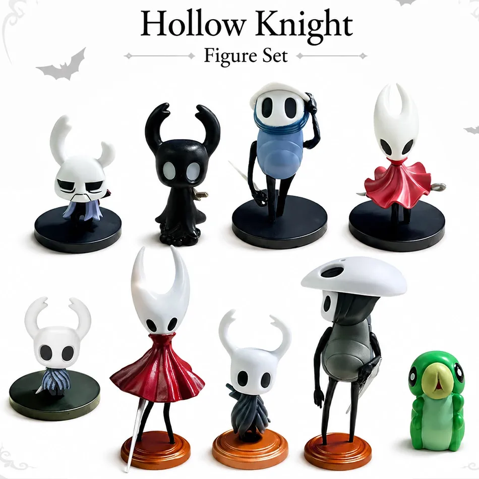 2026 Hollow Knight Figuren Spielzeug Der Ritter PVC Actionfigur Hornet Quirrel Sammlerfigur Modellpuppe Fan-Geschenk