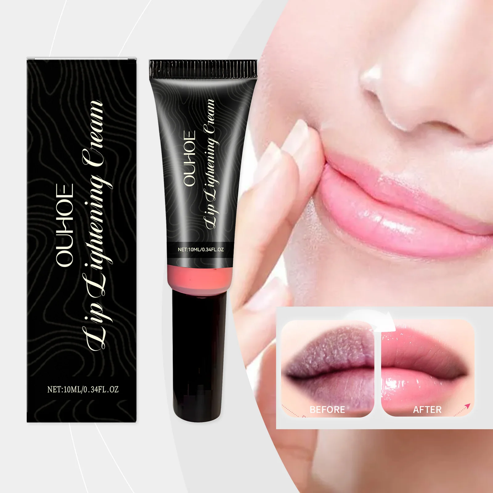 Lip Brightening Balm, Lip Care, Long-Lasting Hydration, Improve Lip Tone, Nourish & Protect Lips, Repair Dry Chapped Lips