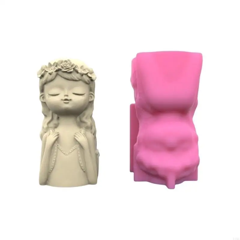 

R3MC Суккуленты Цветочная горшка смола Силиконовая плесень, подходящая для Diy Garden Pot Flower Pot