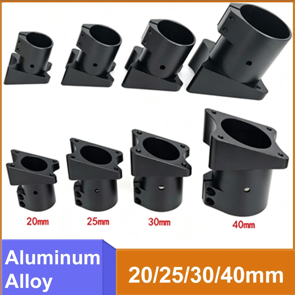 1pcs Aluminum Alloy Tube Joint Mount 20/25/30/40mm 20 Degree Landing Gear Oblique Tee Connector Multirotor RC Drone Accessories