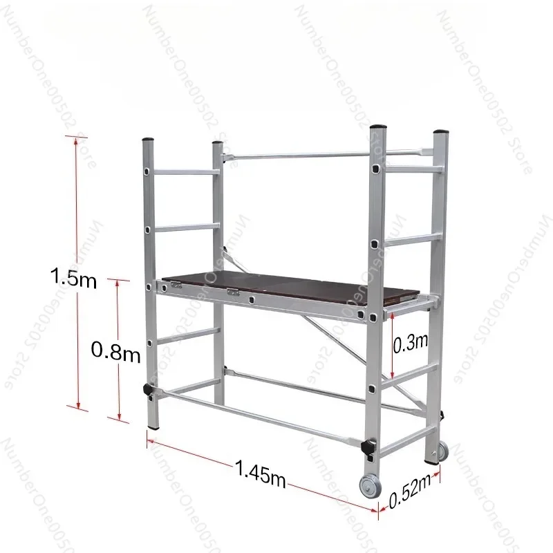 

Aluminum alloy telescopic scaffold lift folding mobile climbing ladder aerial work platform cloud ladder ladder