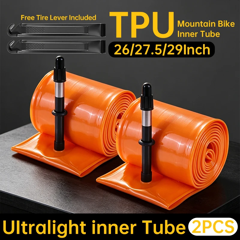 Fahrradschlauch 26 27.5 29 MTB TPU Ultraleichtes Material Reifen 45mm Französisches Presta-Ventil Anti-Oxidations Gravel Cycling Schlauch