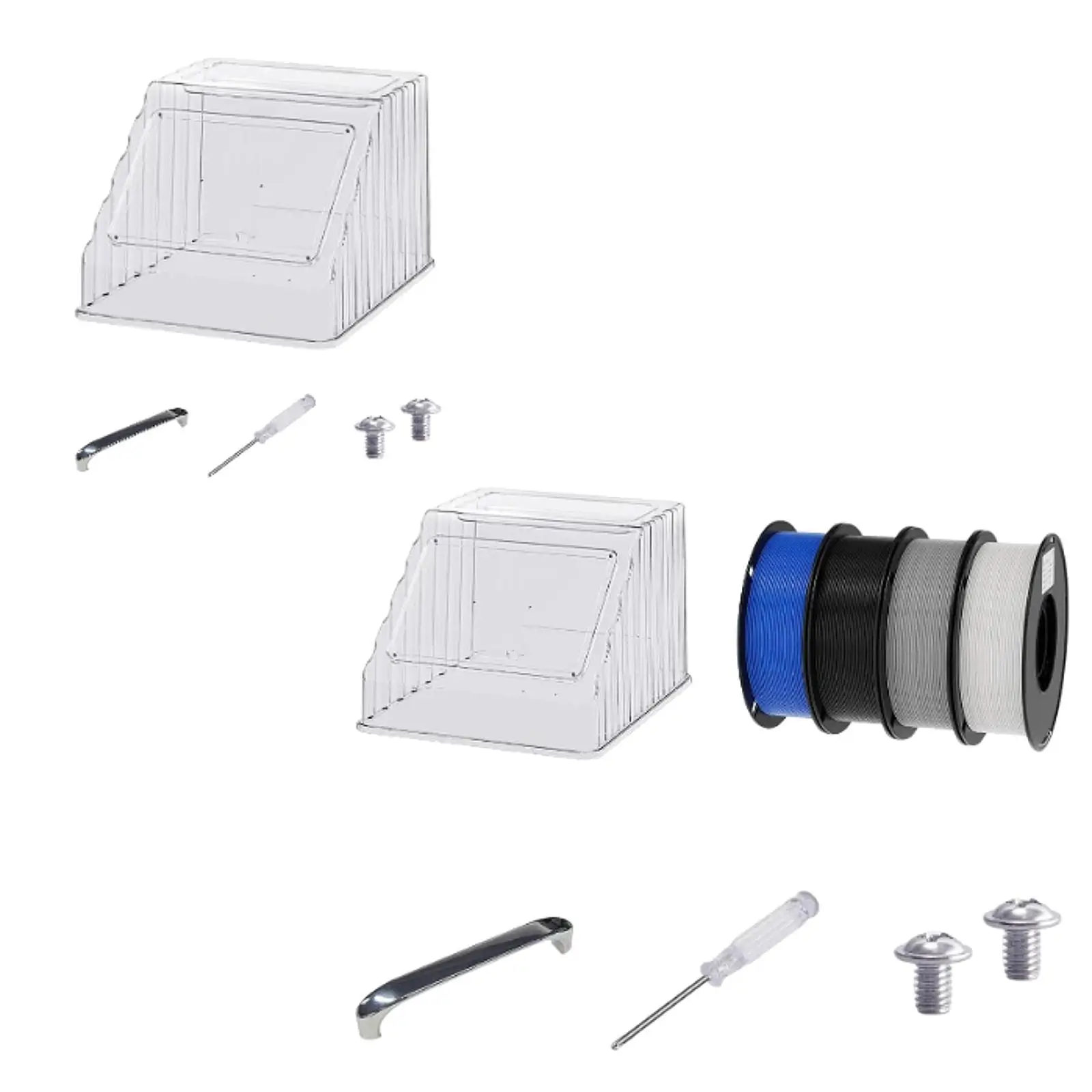 3D Printer Clear Top Cover Premium Magnetic Hatch PC Enclosure Top Lid High Temp Resistant
