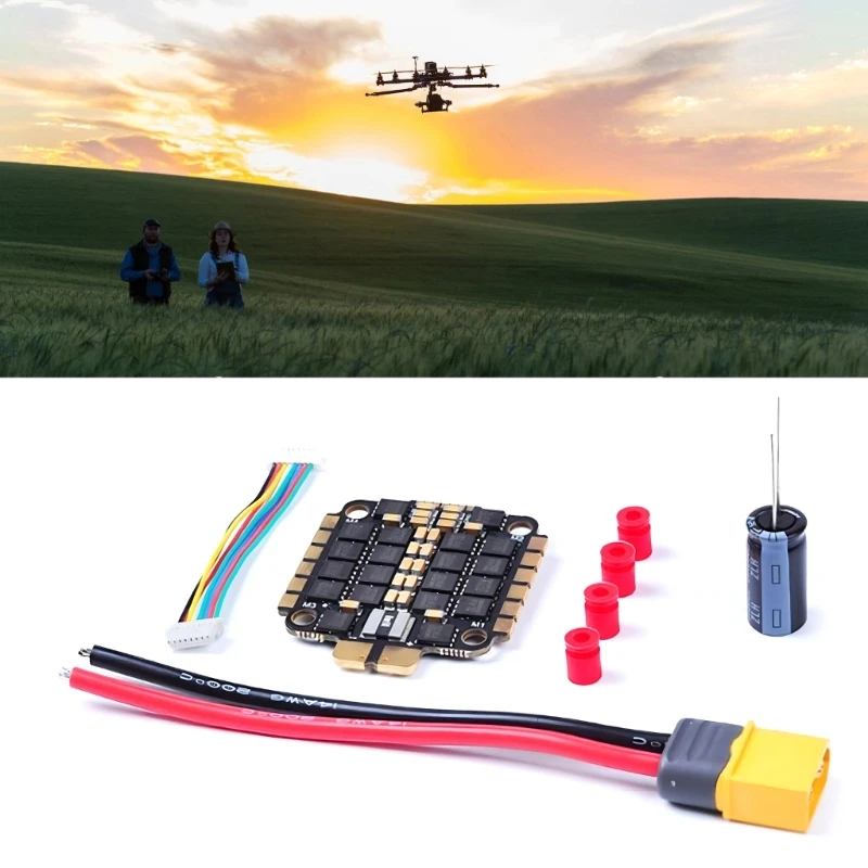 F4 V3S Plus ESC Set 30.5x30.5 BMI270 Flight Controllers Board BLHELIS 45/55/60A 4in1 ESC for FPVs Drones Model