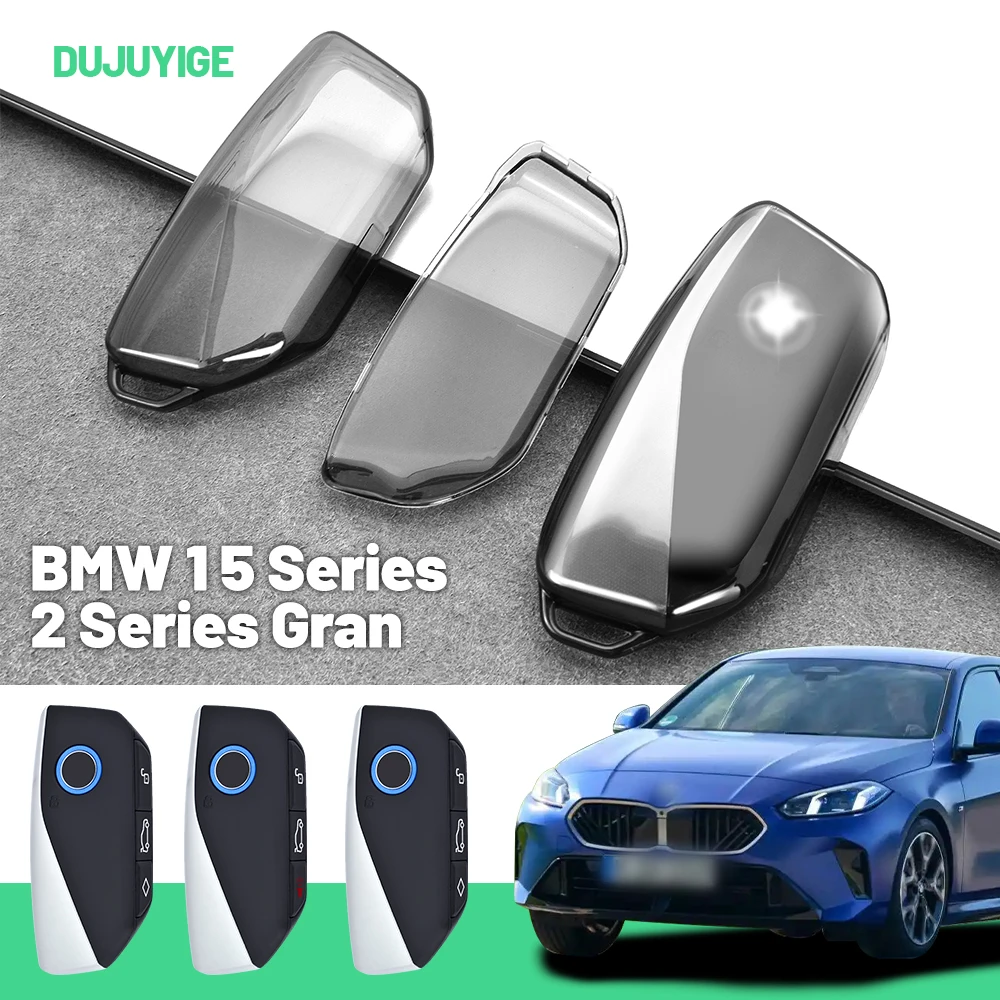 Clear TPU Car Key Case For BMW 1 5 Series 2 Series Gran Coupé F74 F70 G42 G60 Key Fob Cover Protector Shell Auto Accessories