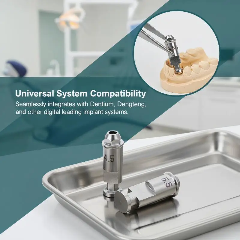 

HighQuality SAN 45 L; SAN 55 L Titanium Alloy Analog Multi-Unit Dental Factory Lab For Dental Scan Body Abutment High Bone Metal