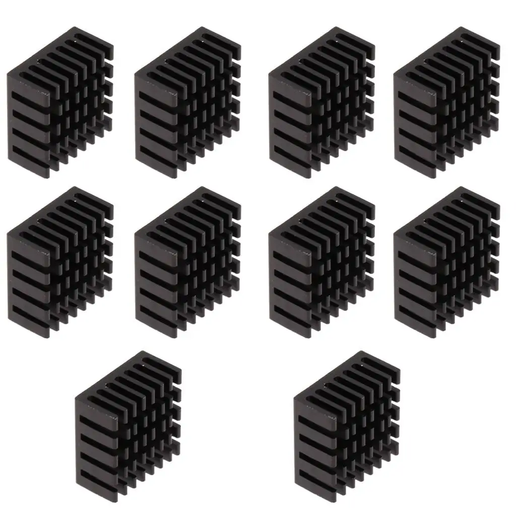 Slotted Aluminum Heatsink Compact Radiator Block Efficient Cooling for IC Chip and LED Device