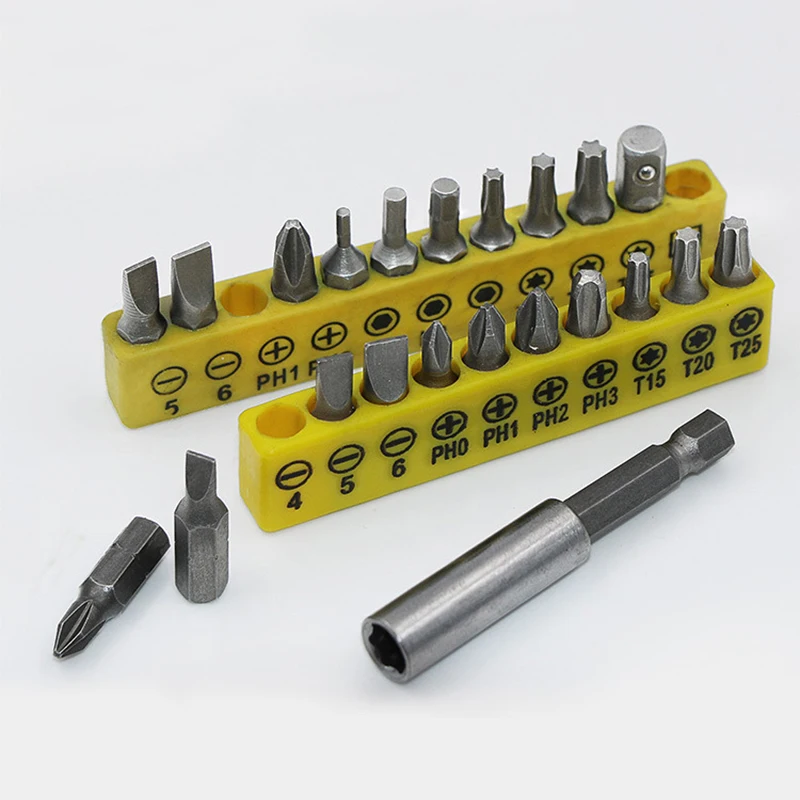 L-Shaped Double Head Screwdriver Utility Mini Socket Wrench 1/4\