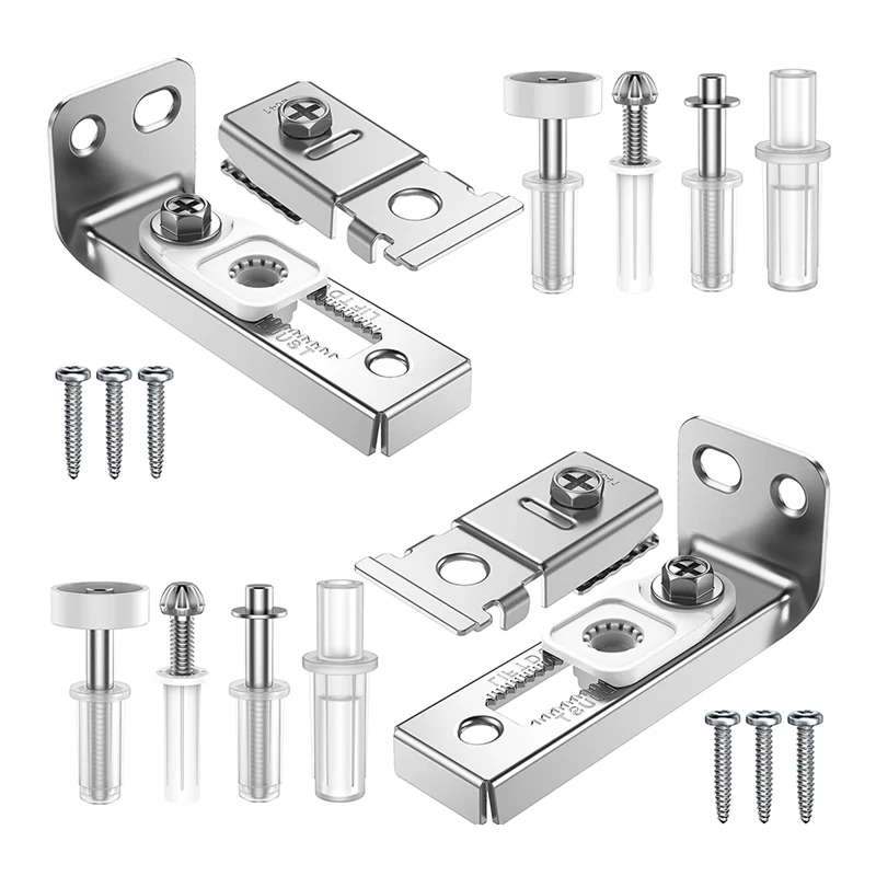 A23E-Bi-Fold Door Hardware Repair Kit - Hardware Kit For 2.22Inch To 2.54Inch Track,Folding Pocket Door Replacement Accessories