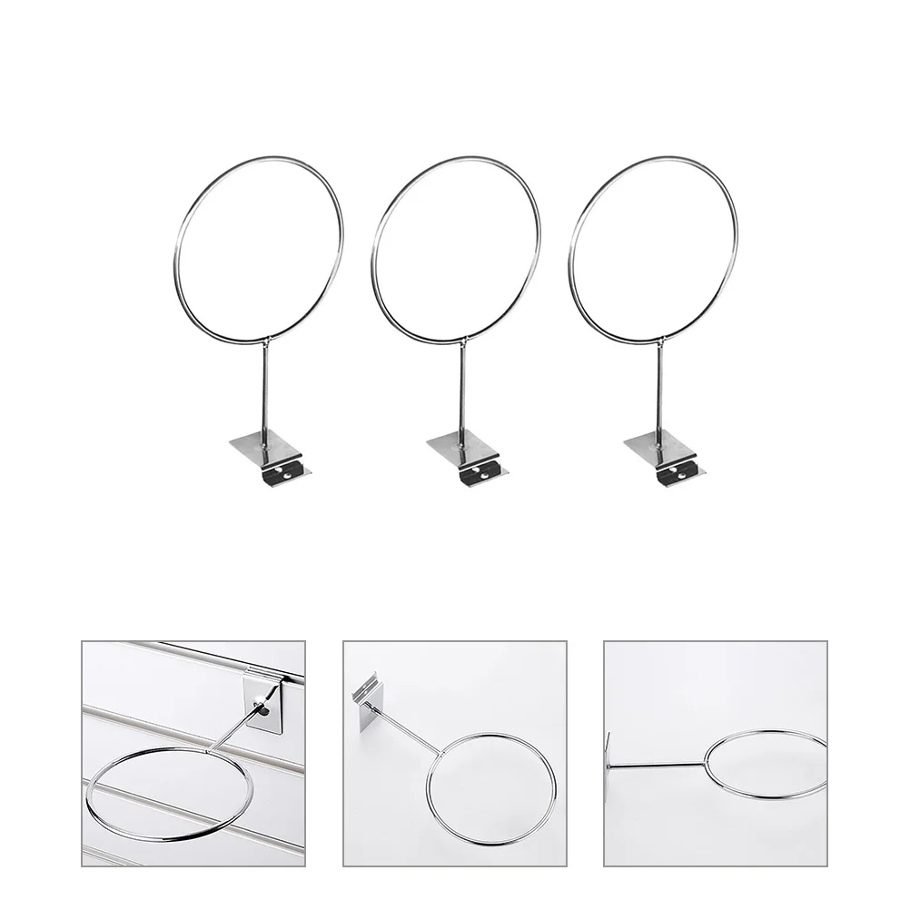 

3Pcs Iron Ball Rack Slot Plate Design Wall Mounted Basketball Holder for Room Outdoor Storage Basketball Rack