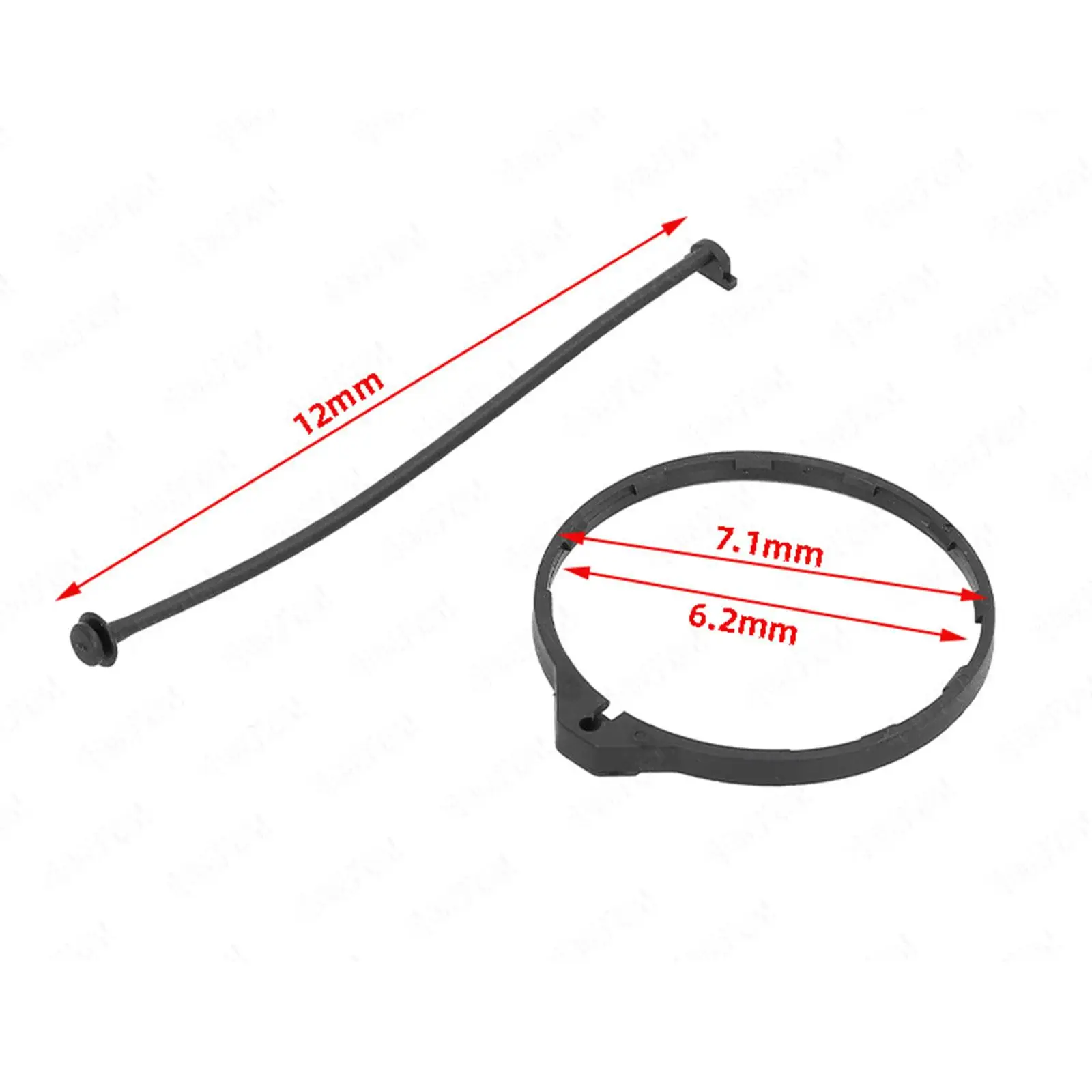 Car Fuel Tank Cap Rope Cord Anti Lost Strap for Honda Civic Accord Replacement Part 17670-SJA-013 Black
