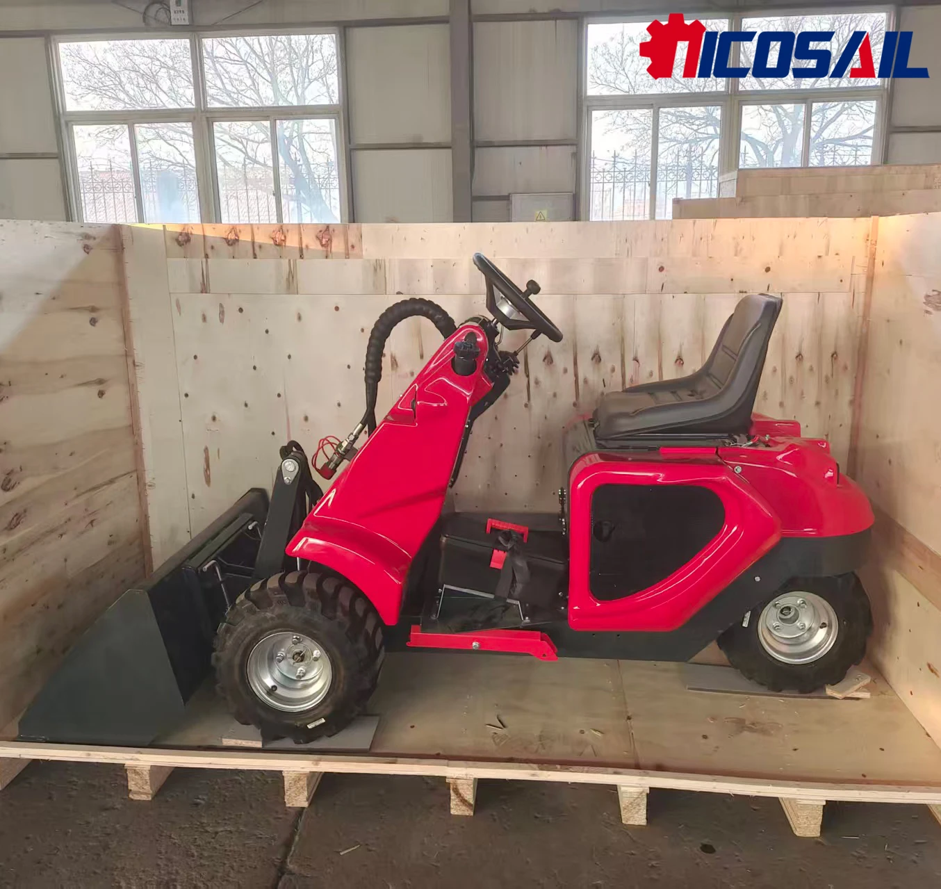 

3-Wheel Mini Skid Steer Loader 400kg EPA CE Approved for Municipal Maintenance & Light Engineering Tasks