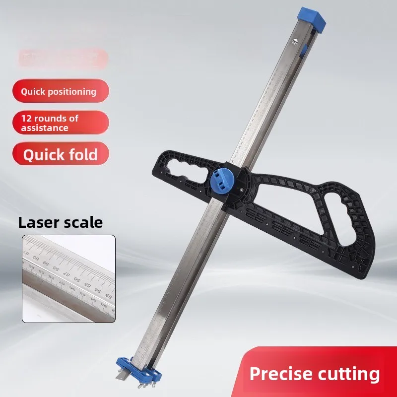 Gypsum Board Artifact Stainless Steel Foldable Roller Hand Push Dust-free Special Cutting Dust-free Board Woodworking Tools