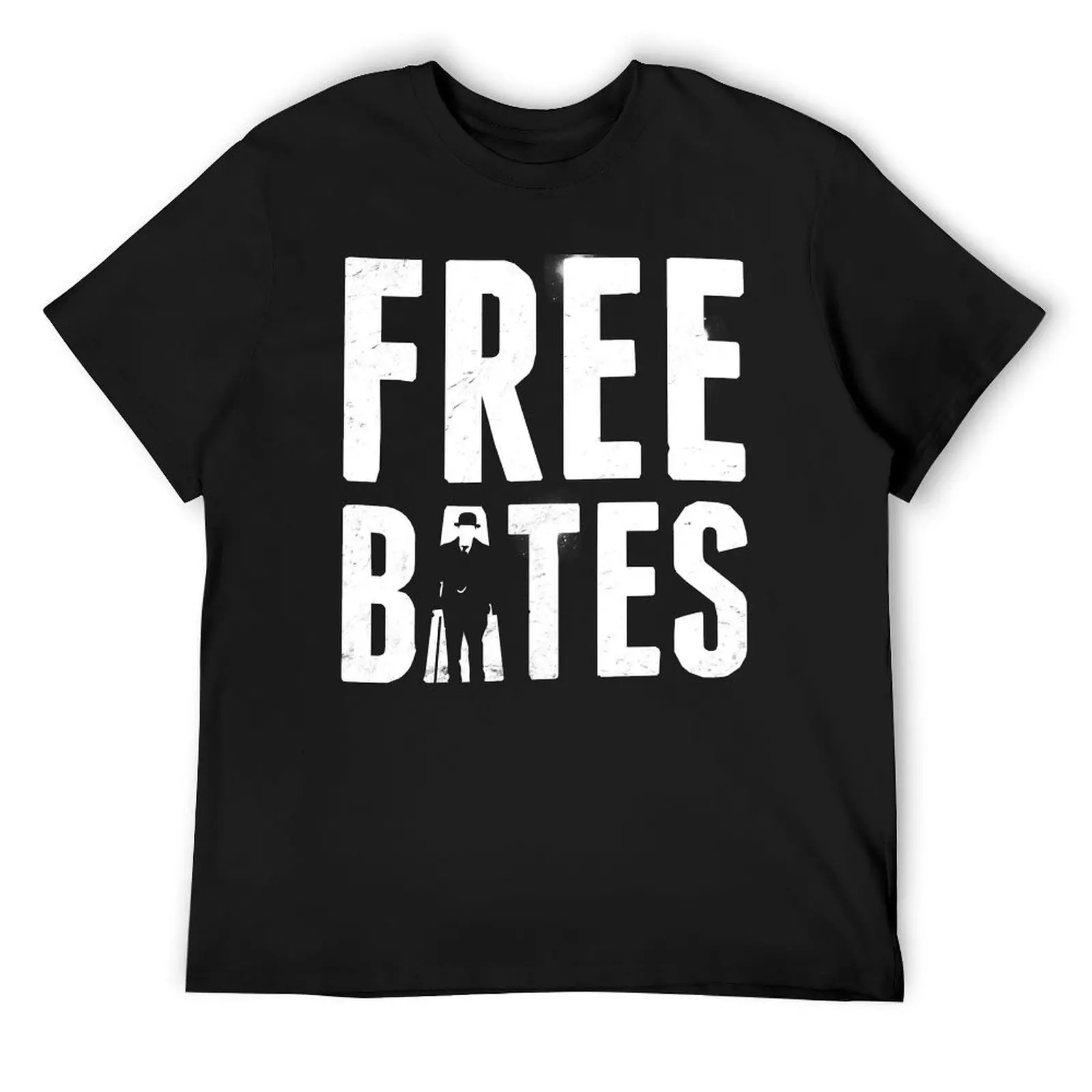 

Free Bates T-Shirt summer top man t shirt vintage clothes funny t shirts men