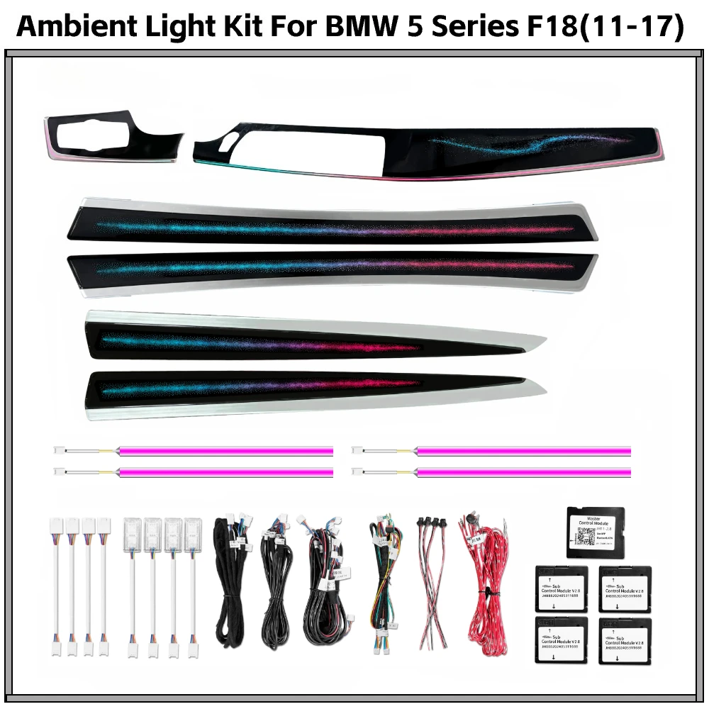 

Galaxy Ambient Light for BMW F10 F11 2011-2017 5 Series Car Interior LED Lighting Upgrade Tweeter Speaker Accessories