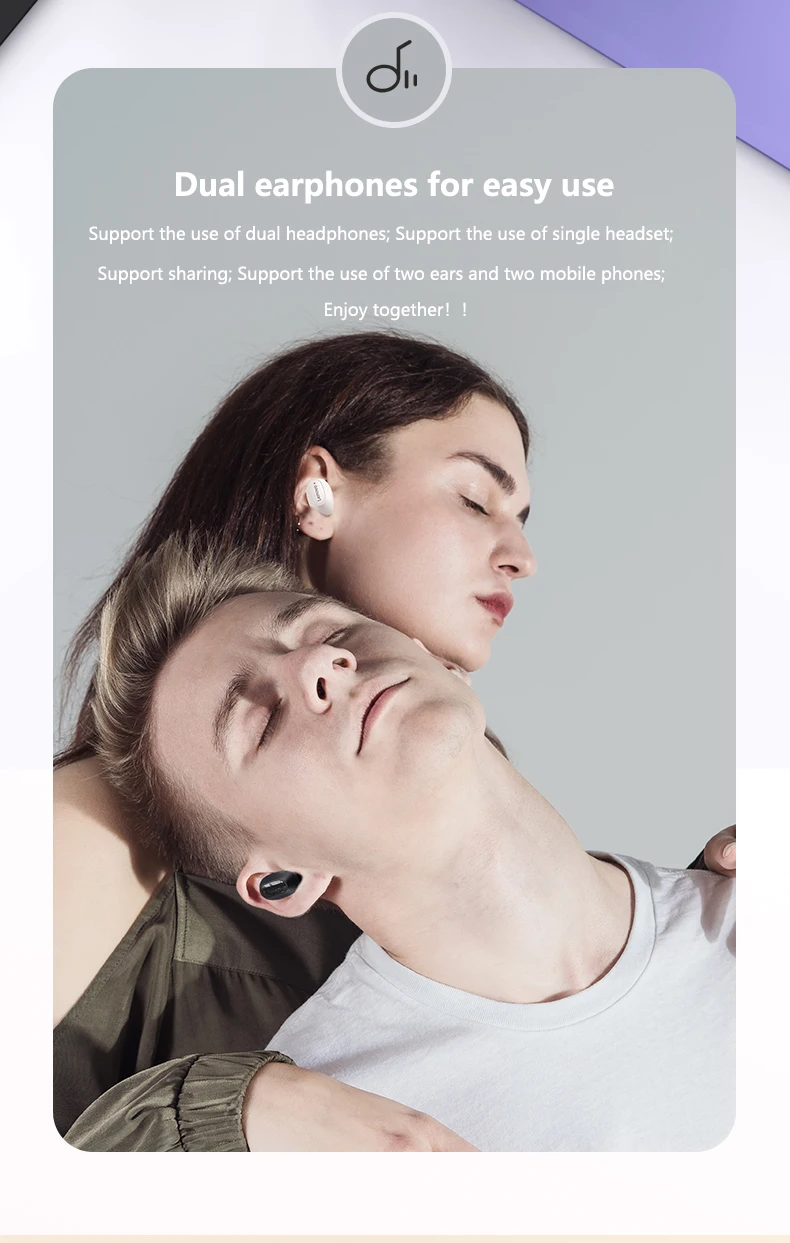 Lenovo XT62 Kopfhörer Bluetooth 5.3 Mini-Ohrhörer, kabellos, HiFi-Sport-Headsets mit Geräuschunterdrückung, mit Mikrofon, Touch-Steuerung, TWS Origina – Detail 9