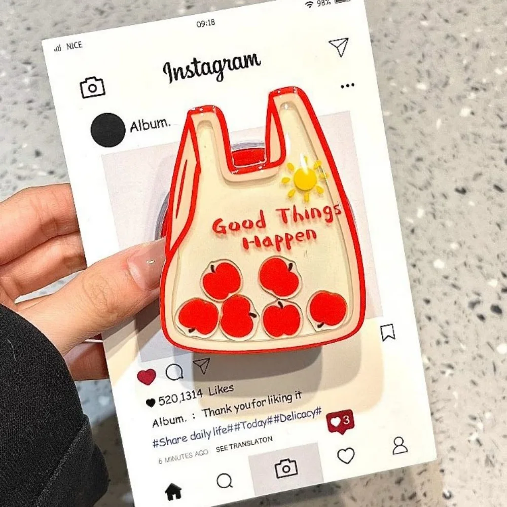 

Корейский мультяшный милый зыбучий песок Apple, магнитный держатель, подставка для телефона, ручка Tok GripTok, поддержка iPhone 15, аксессуары Magsafe