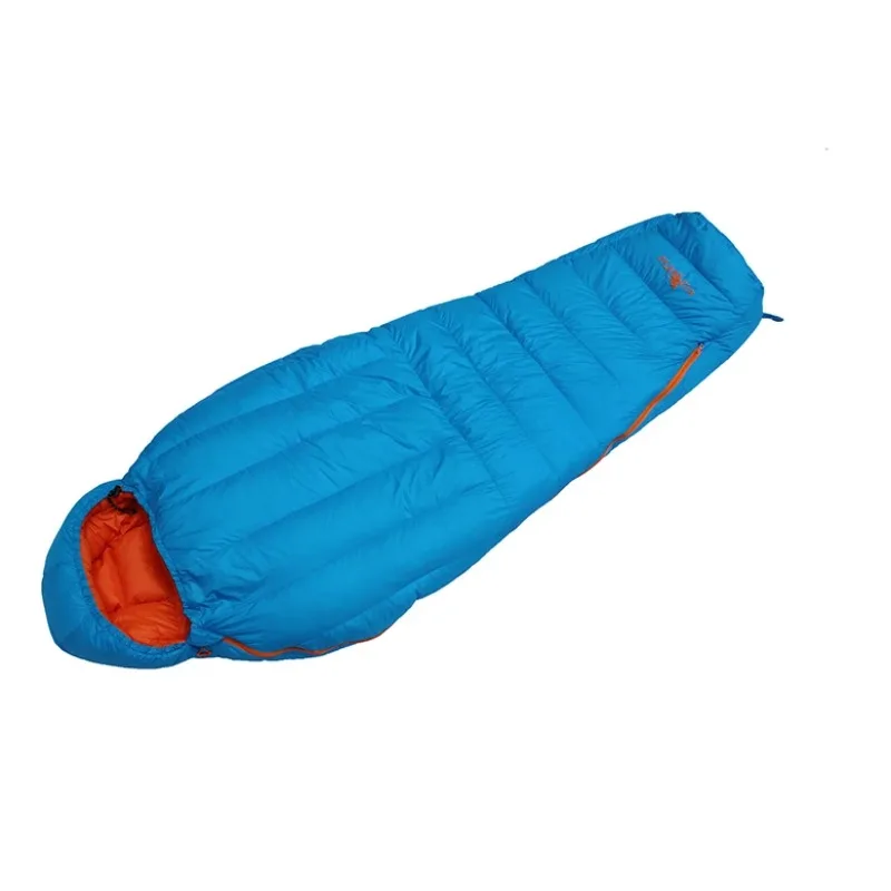 Mejor precio Saco de dormir de plumas de ganso para acampar al aire libre portátil impermeable para clima frío extremo de alta calidad para adultos