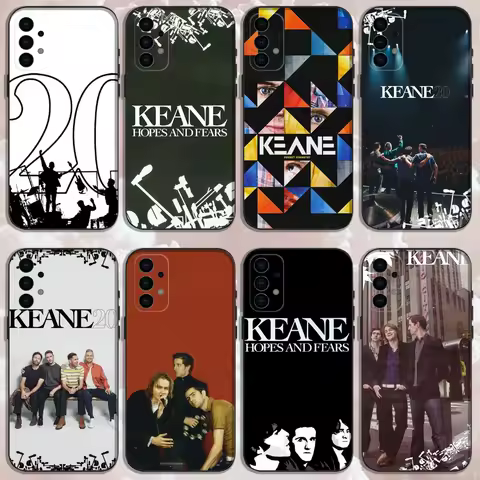 Music K-KEANE Phone Case For Samsung Galaxy A13,A21s,A22,A31,A32,A52,A53,A71,A80,Soft Black Shell