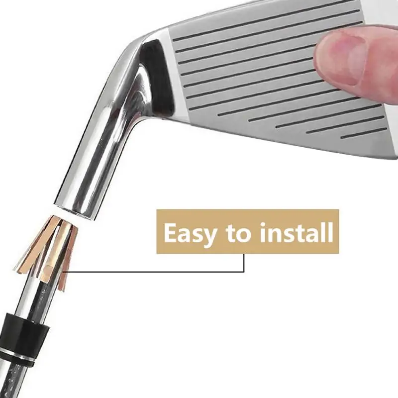 Golf-Schlägerschaft-Adapter-Abstandshalter 5/10 Stück Kupfer 0,335/0,350 mm 6/8 Beine Einfache Installation für Golf-Reparaturwerkstätten – Detail 4