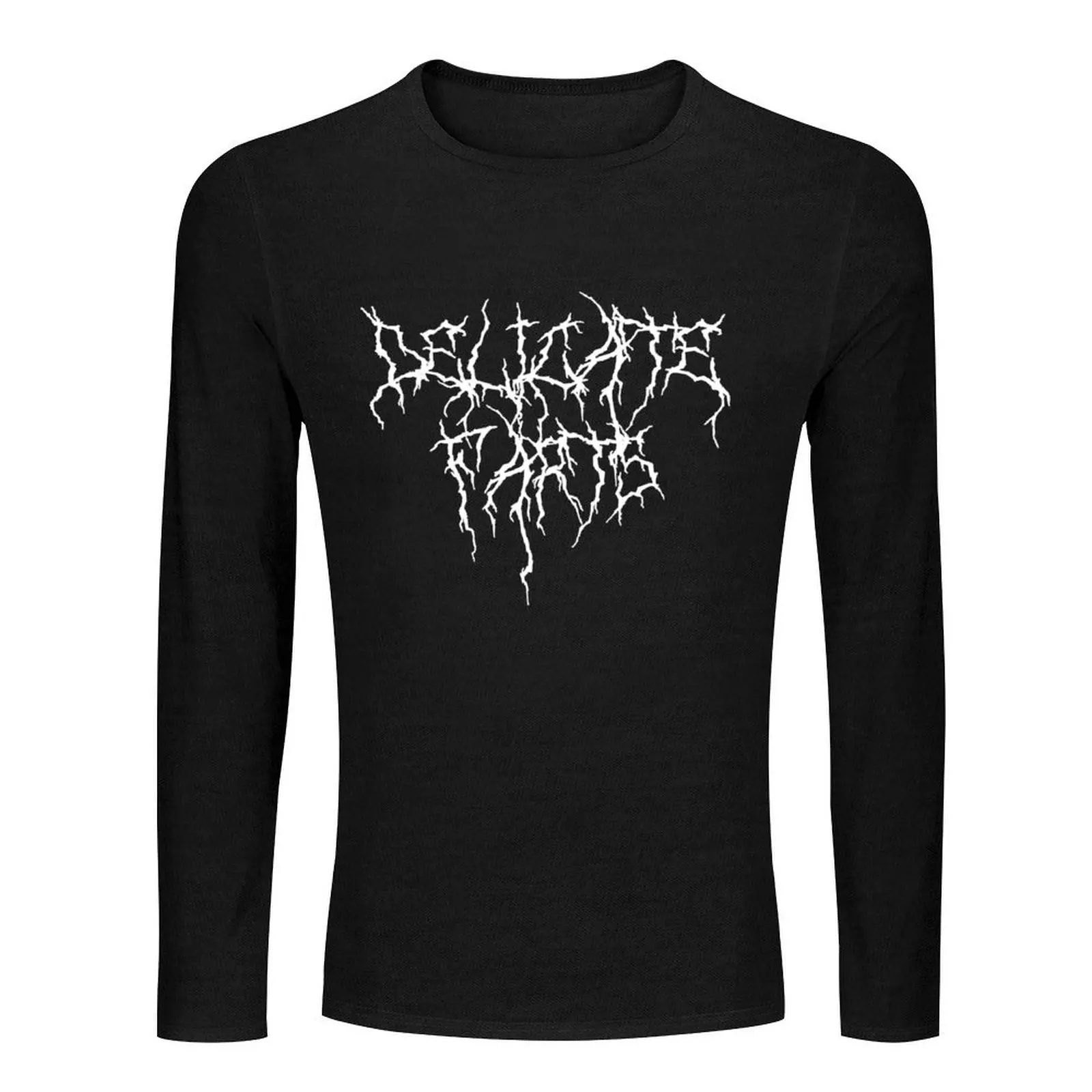 Delicate Farts: Death Metal Font Long T-Shirt Aesthetic clothing mens graphic t-shirts