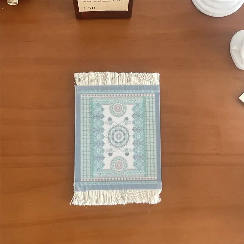 ABNM Mini Persian Woven Coasters Carpet Pattern Coaster Dining Table Decoration Technology