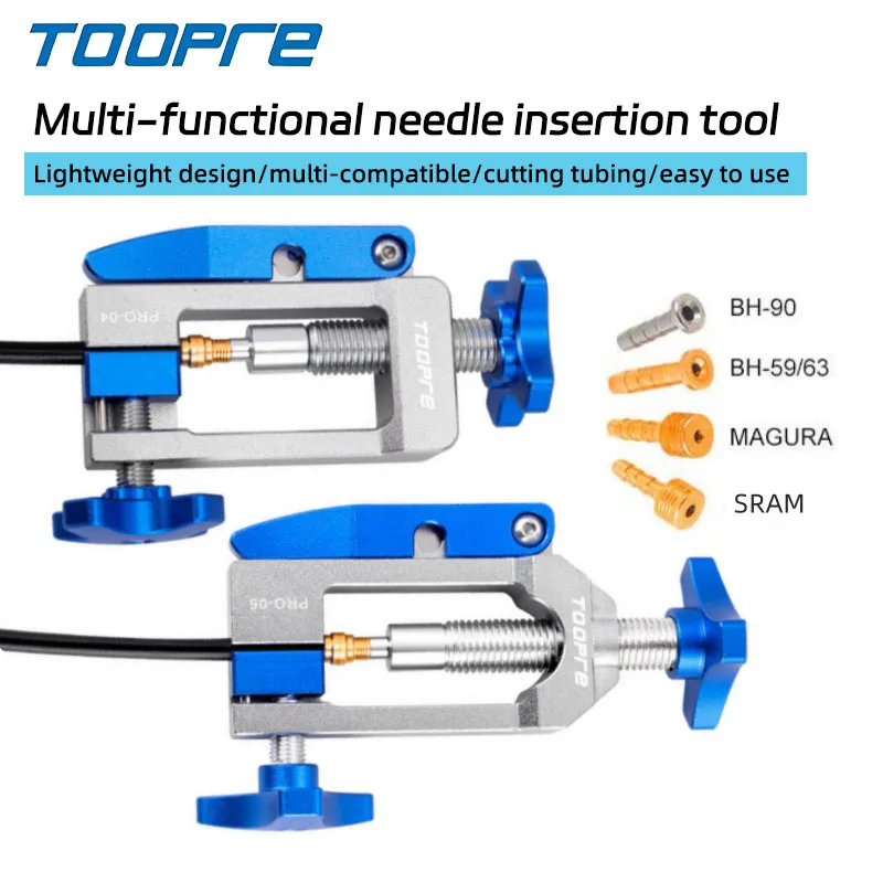 TOOPRE Bike Hydraulic Disc Brake Oil Needle Tools Driver Hose Cutter Cable Pliers Olive Connector Oil needle Insertion Tools