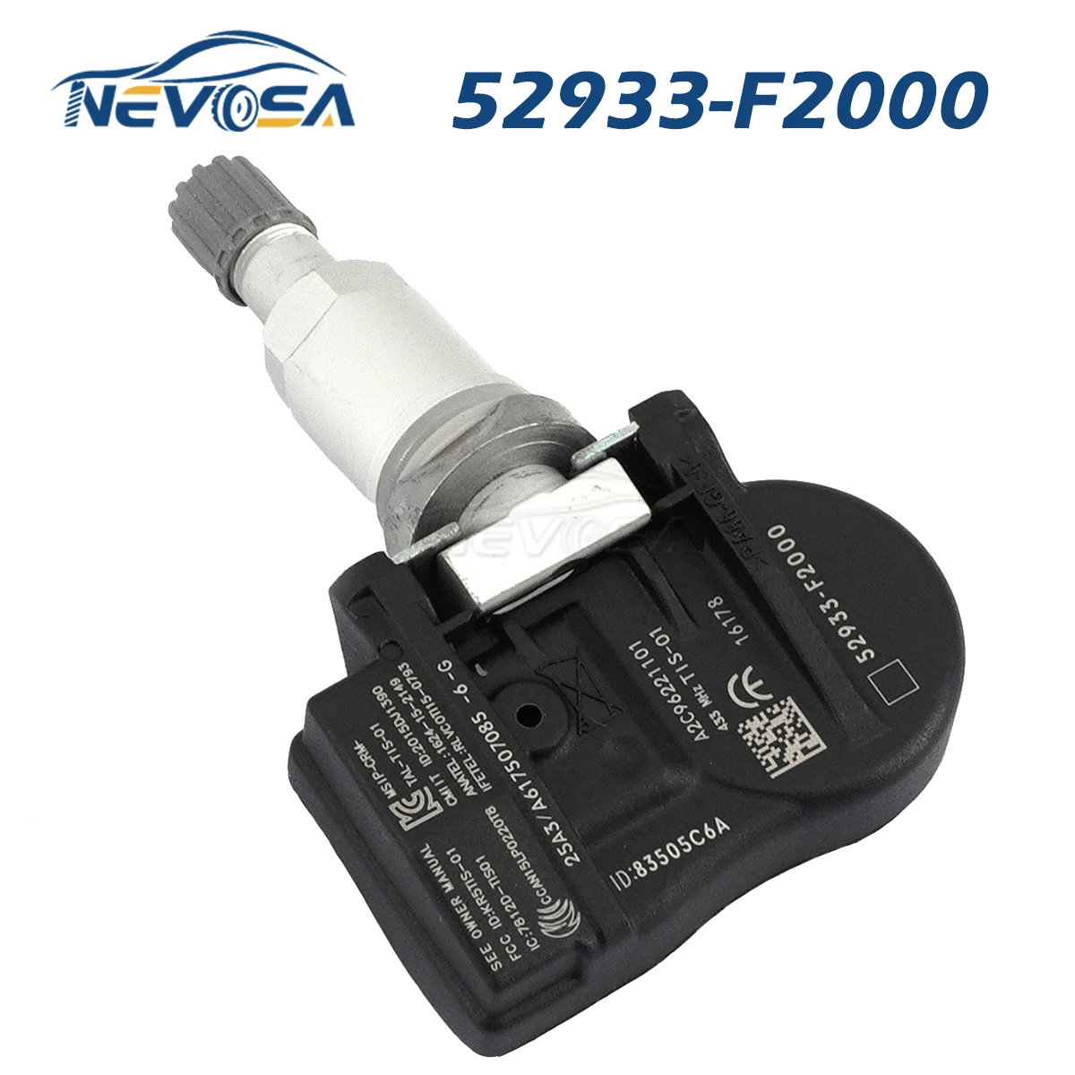 NEVOSA 52933-F2000 TPMS Sensor For Hyundai Santa Fe Sport Azera Elantra GT Kauai Kona Kia E-Niro Sorento Soul E-Soul 52933F2000