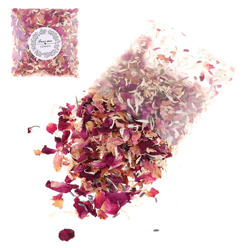 Natural Wedding Confetti Natural Dried Flower Rose Petals Pop Bridal Shower Birthday Party DIY Decoration Biodegradable Petal