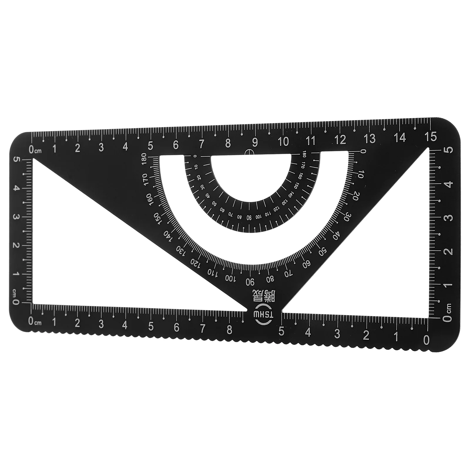 Protractor Ruler Metal Office Drafting Drawing Measurement 1700X700X010CM Aluminum Alloy Tools