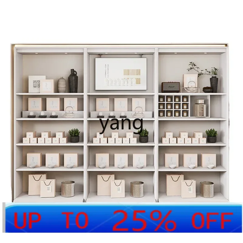 LTT tea display rack store whole wall gift box sample combination display rack
