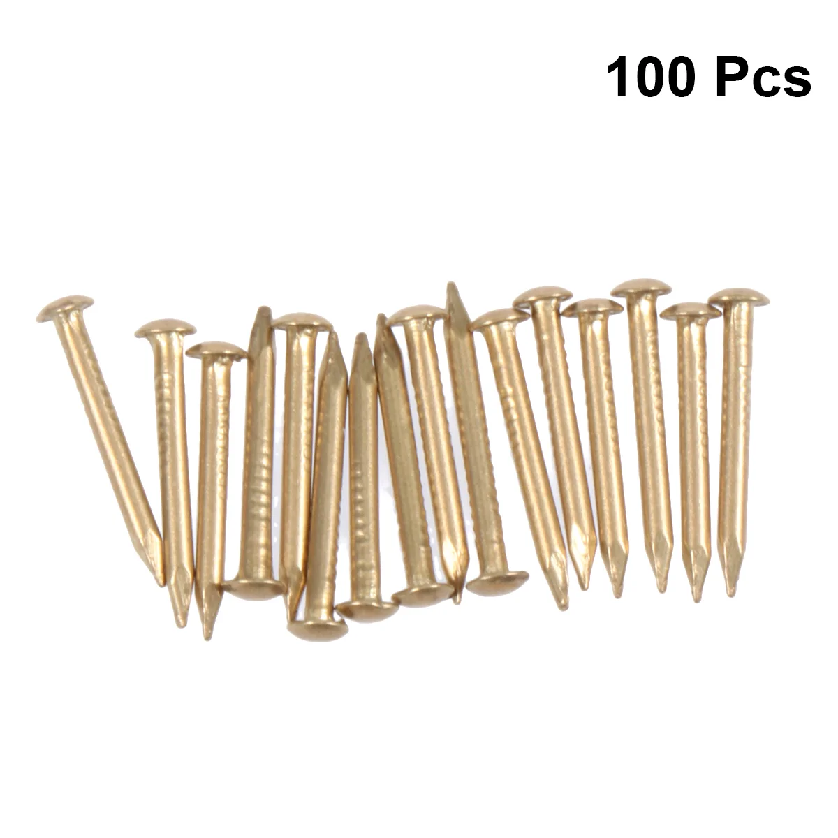 

100 Pcs Brass Nails Panel Wire Hanging Photos Kits Round Head Concrete Picture Frames Gold Furniture Accesories Decorative
