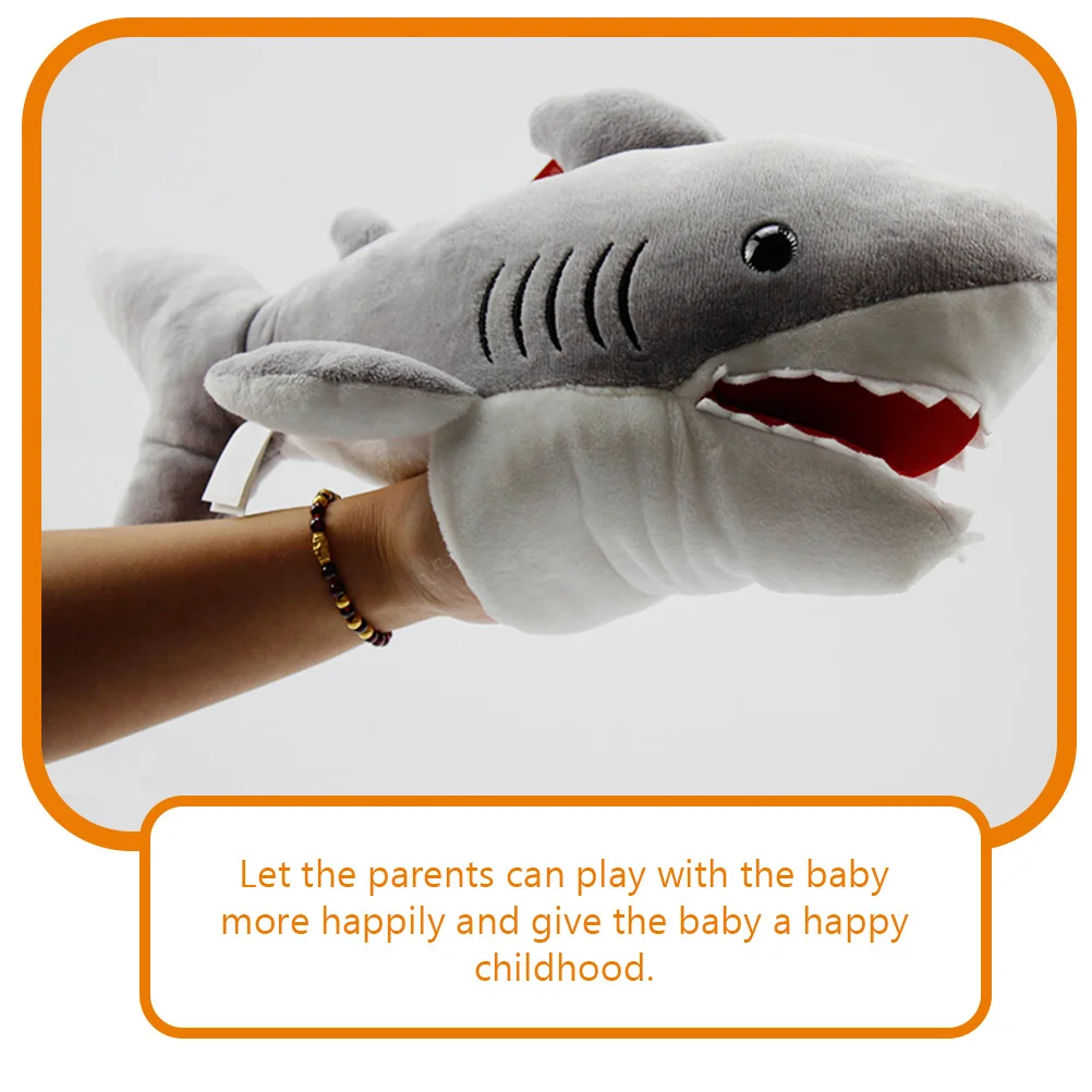 Marionnette à main requin éducative pour enfants, jeu de rôle Durable, conte d'animaux, outil d'apprentissage interactif, 1 pièce