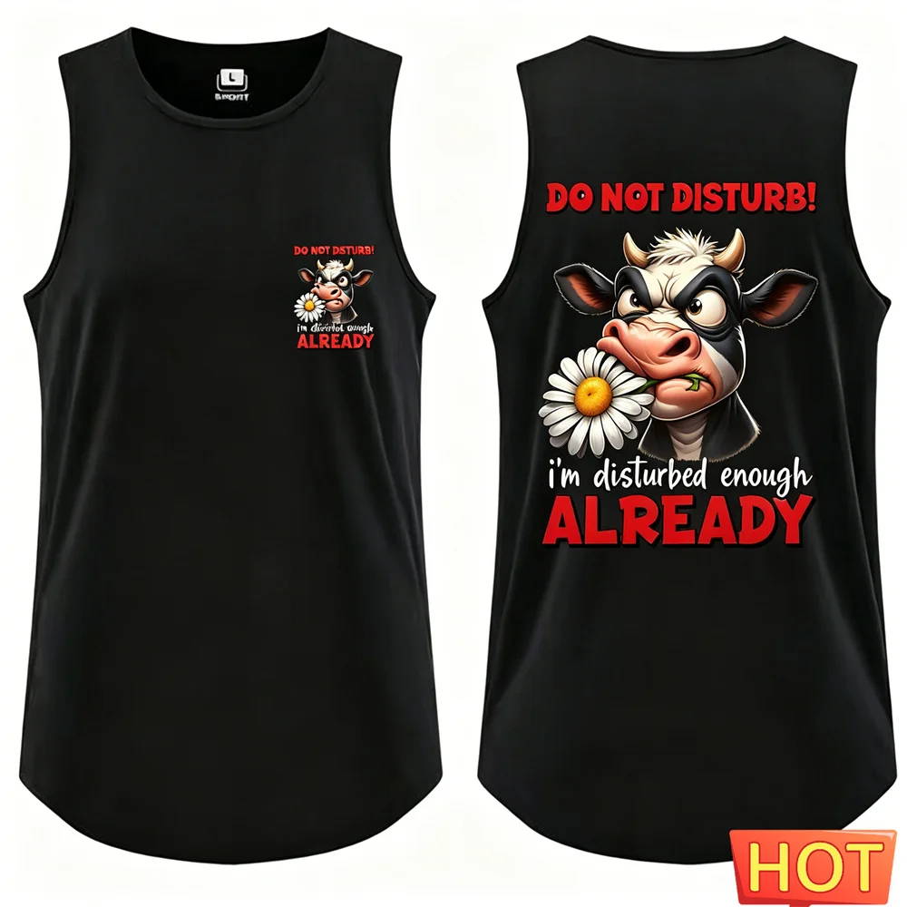 Summer Men's sleeveless T-shirt Graphic 3D Cattle men's t-shirts and tank top Casual men's vest funny tank top y2k Men clothing