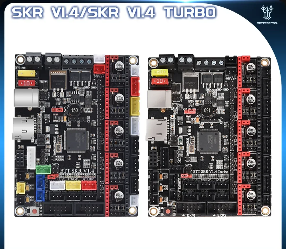 Nyxlab BIGTREETECH SKR V1.4 Turbo 32 Bit Motherboard PITFT50 Touch Screen TMC2209 TMC2208UART Driver For Voron V2.4 3D Printer