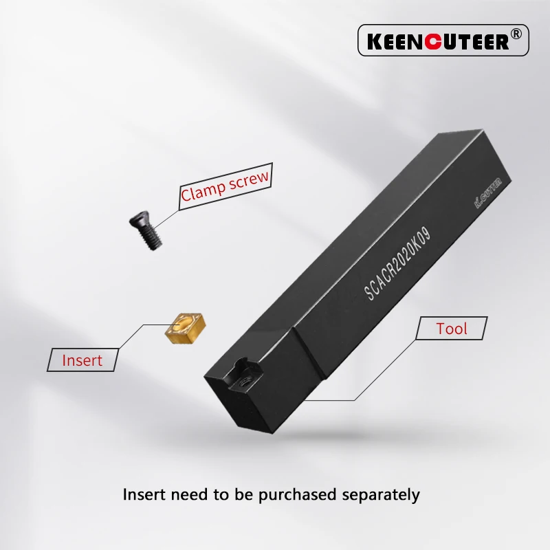 SCACR0808 SCACR1010 SCACR1212 SCACR1616 SCACR2020 External Turning Tool SCACR SCACL  Lathe Bar Turning Holder CNC Cutter Bar