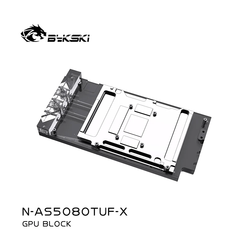 Bykski GPU كتلة مخصصة لألعاب ASUS TUF RTX 5080 O18G، مبرد مياه لبطاقة الرسومات، مشعاع تبريد الكمبيوتر، N-AS5080TUF-X