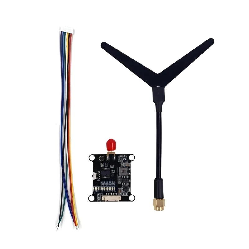 Description Picture 3 of item1 Set 1.2/1.3GHz 0.1mW/25mW/200mW/800mW 9CH Transmitter VTX & Receiver VRX 1W with Cable for Racing Drones Quadcopter