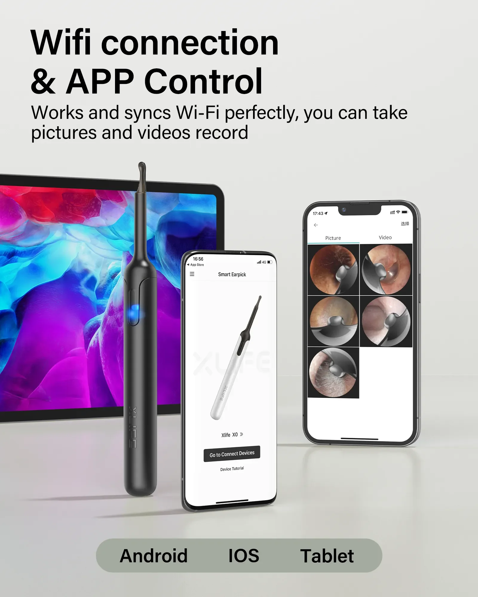 Collection AliExpress Bebird X0 cire outil de visualisation intelligente super otoscope 1080P hd endoscope otoscope boucles d\'oreilles de soins de