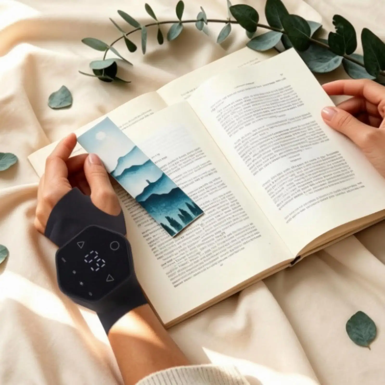 Electric Wrist Wrap with Control Module | Adjustable, electrical Wrist Wrap, for Relaxation