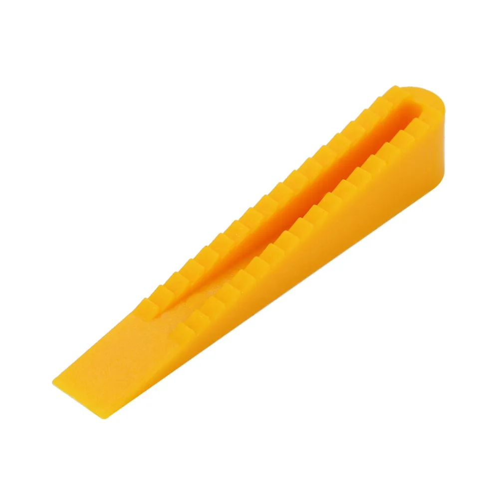100pcs Yellow Tile Leveling System Building Supplies Scaffolding Accessories Tile Leveler Wedges Tile Leveling Spacers